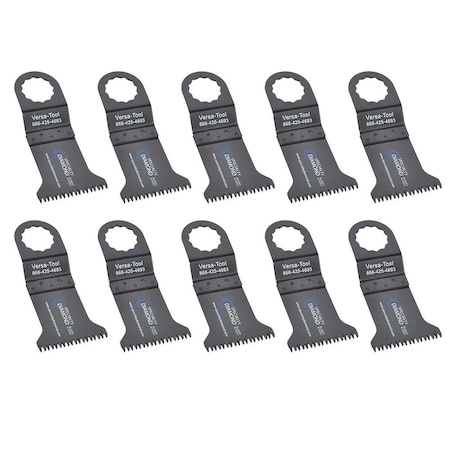 Versa Tool 45mm Japan Cut Tooth HCS Multi-Tool Saw Blades Fits Fein Supercut Oscillating Tools, PK 10 FB10C